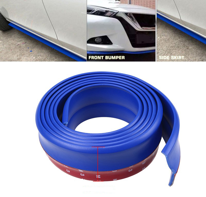 Резина  SAMURAI для отделки бампера авто синяя 2,5м*4,0 см