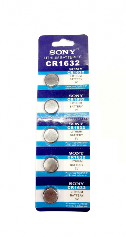 Литиевые батарейки (5шт) CR-1632