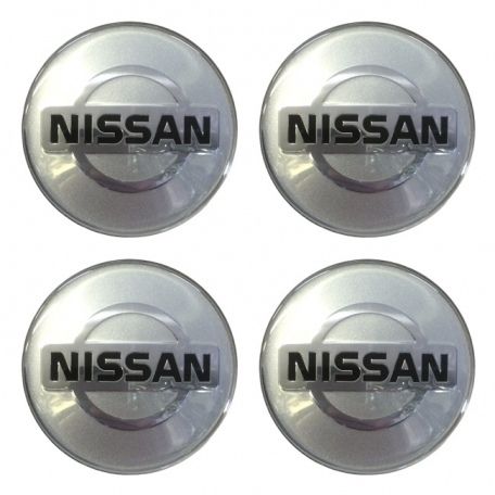 Декоративные наклейки NISSAN. на колпаки (металл 4шт) ★★★★★