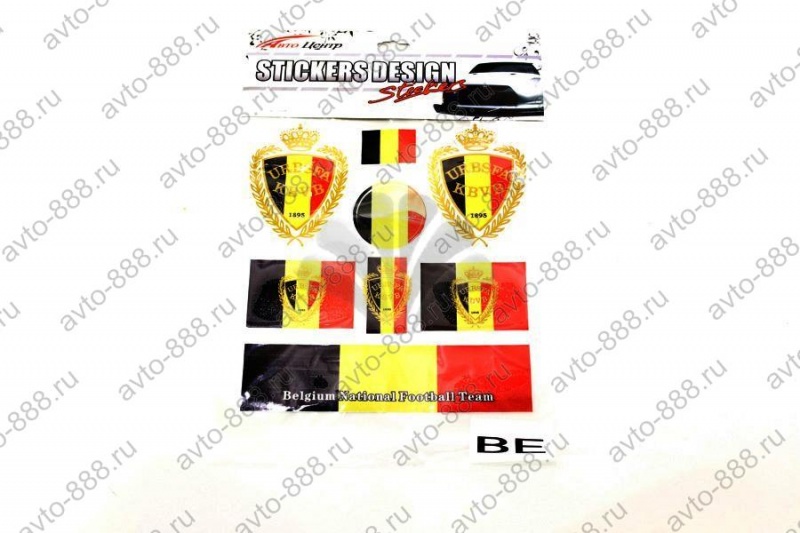 Набор наклеек национальный футбол Бельгии BE