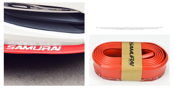 Резина  SAMURAI для отделки бампера авто красная 2,5м*5,5 см