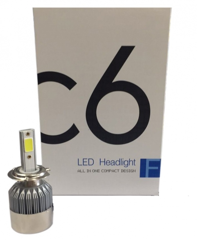 Лампочки LED C6-COB Н7 (2шт)
