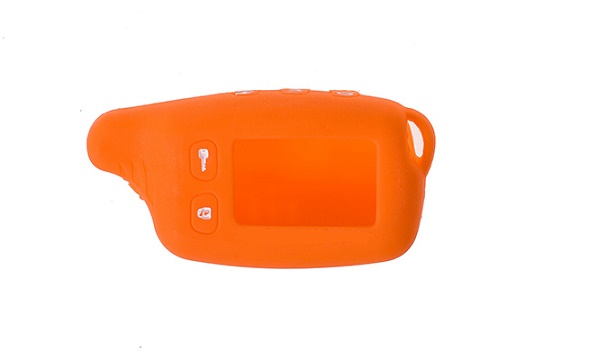 Чехол на пульт сигнализации резиновый оранжевый  TW-9010/9020/9030