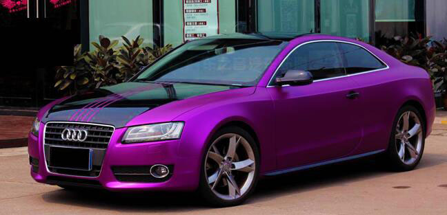 Пленка для авто, фиолетовый-матовый (ширина 152см),(цена за 1м)