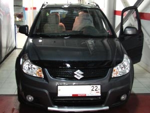 Дефлектор капота SIM Suzuki SX4/Fiat Sedici, 2007-