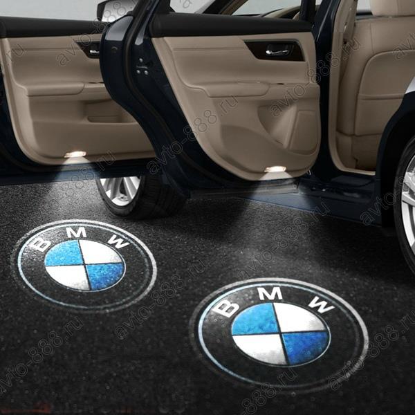 Проекция на двери BMW