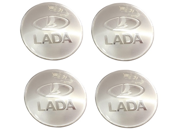 Декоративные наклейки LADA. на колпаки (металл 4шт) ★★★★★