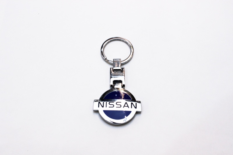 Брелок металл, NISSAN синий F0280