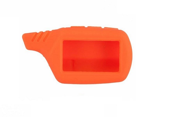 Чехол на пульт сигнализации резиновый оранжевый  В9, А91