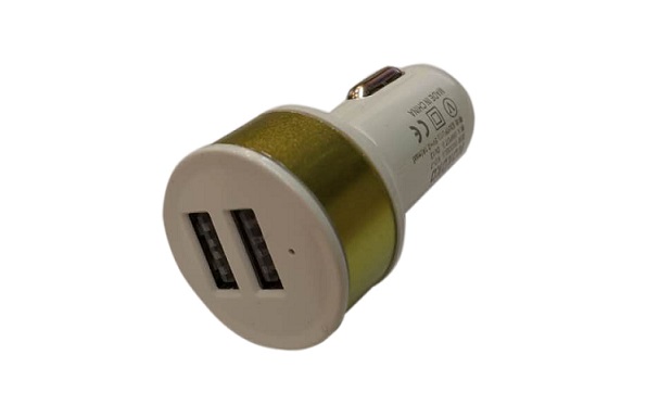USB переходник в прикуриватель (2 port) C06 зеленый