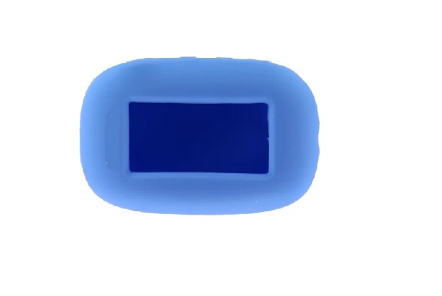 Чехол на пульт сигнализации резиновый голубой B92