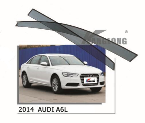 Ветровики оригинальные AUDI A6L 2015 (хром)