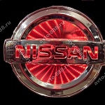 3D эмблема NISSAN 11,7*10 (красный)