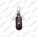 Брелок-карабин кожа (коричневый) BMW B0167