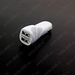 USB переходник в прикуриватель (2 port) АР-3008 белый