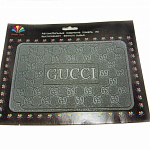 Коврик на панель противоскатный Gucci серый  G-8