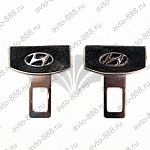 Заглушка в ремень Hyundai.цвет черный (пара)