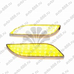 Подсветка в салон, ZXQ-5077 (2 лепестка) желтый
