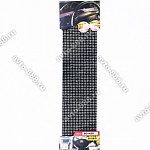 Стразы цветные на панель 90*340мм  черные ZXQ-0101